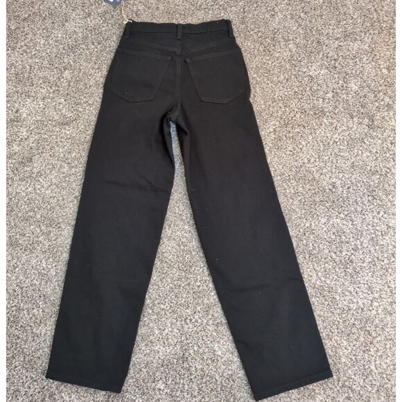 Universal Thread Size 2 Highest Straight Jeans Black Denim Button Fly - Picture 6 of 7